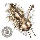 cello, music tattoo design idea