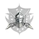 Medieval Knight tattoo design idea