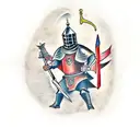 Medieval Knight tattoo design idea