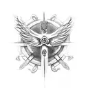Celtic Angel tattoo design idea