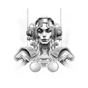 Cyberpunk edgerunners Lucy tattoo design idea