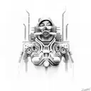 Cyberpunk edgerunners Lucy tattoo design idea