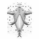 Whale tattoo design idea