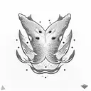 Whale tattoo design idea