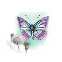 Bolivia + butterfly tattoo design idea