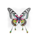 Bolivia + butterfly tattoo design idea