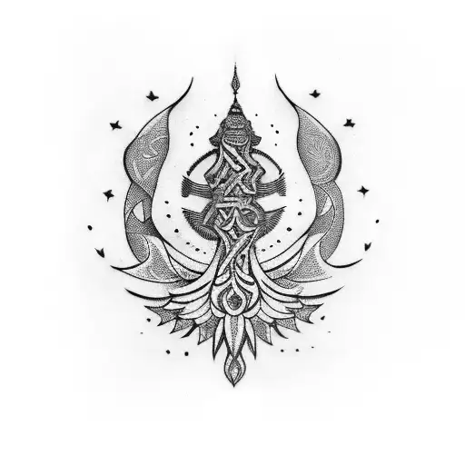mahamritunjay mantra armband tattoo design idea