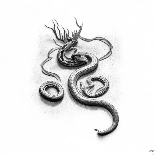 Dodge charger with a snake tattoo design idea