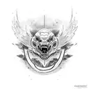 Dodge charger  tattoo design idea