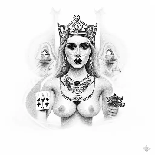 nsfw bbc qos queen of spades tattoo design idea