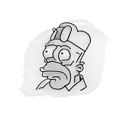 homer simpsons tattoo design idea