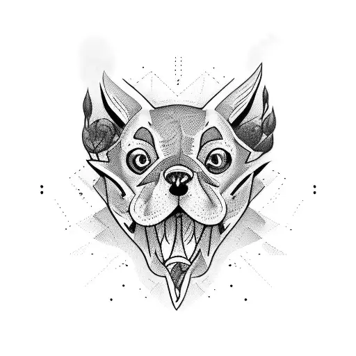 Boston city skyle tattoo design idea