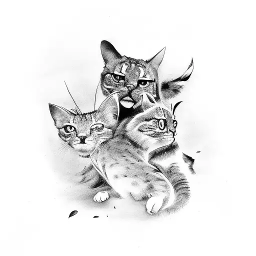 brother and younger sister tattoo design idea