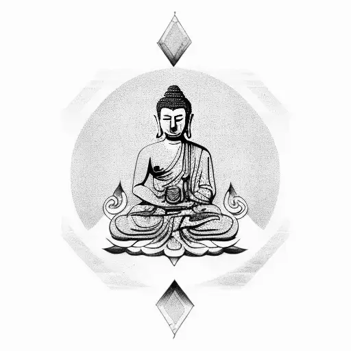 Buddha tattoo design idea