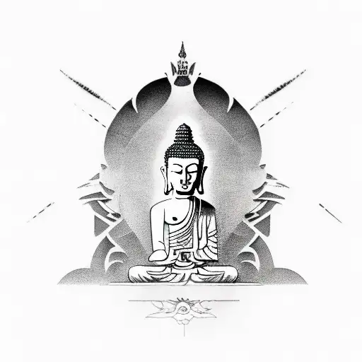 Buddha tattoo design idea
