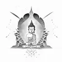 Buddha tattoo design idea