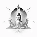 Buddha tattoo design idea