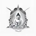 Buddha tattoo design idea