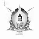 Buddha tattoo design idea