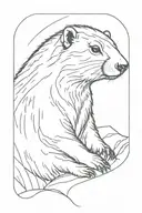 marmot tattoo design idea