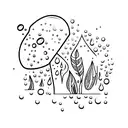 Raindrops on a window tattoo design idea