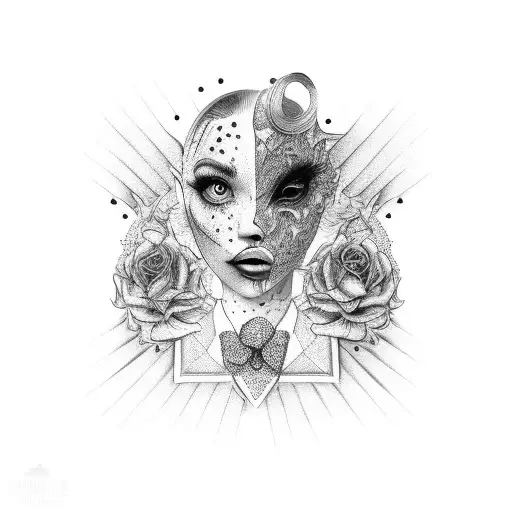 dance like nobody is watching tattoo design idea