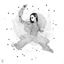 dance like nobody is watching tattoo design idea