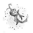 dance like nobody is watching tattoo design idea