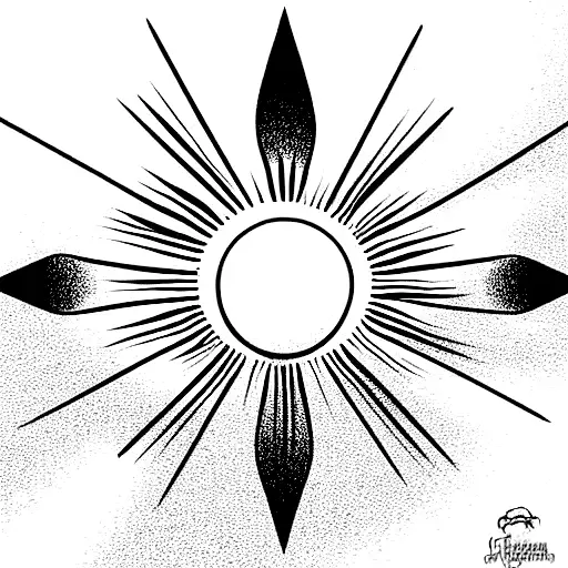 argentina flag sun  tattoo design idea