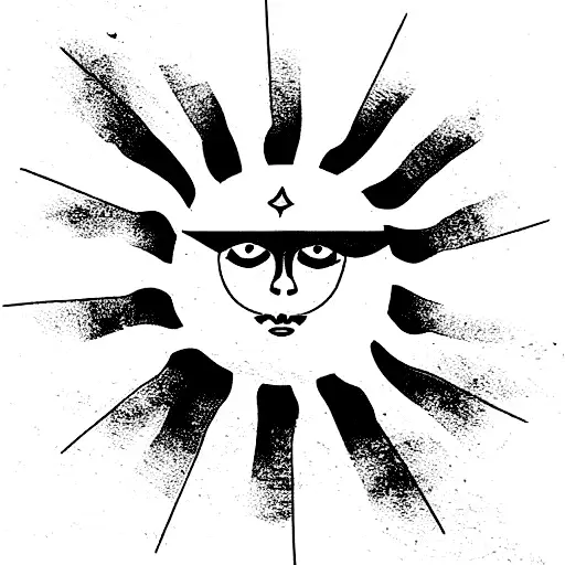 argentina flag sun tattoo design idea