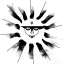 argentina flag sun tattoo design idea