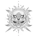 argentina sun tattoo design idea
