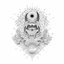 argentina sun tattoo design idea