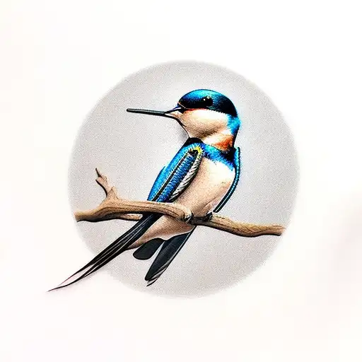 Swallow Bird tattoo design idea