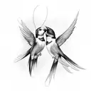 Swallow Bird tattoo design idea