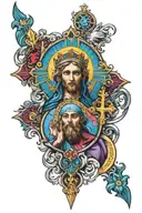 Catholic tattoo design idea