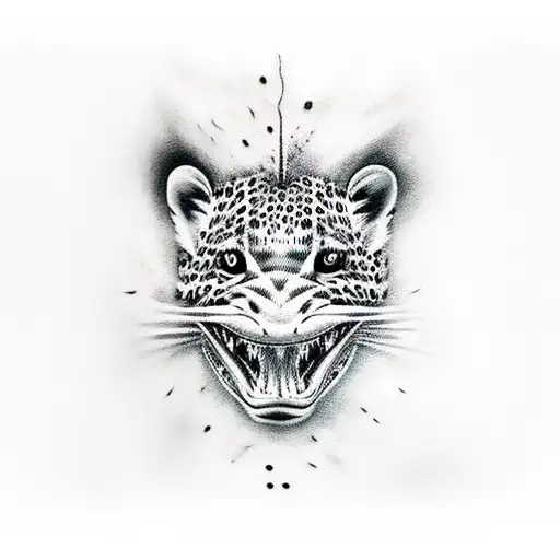 leopard shark  tattoo design idea