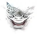 leopard shark  tattoo design idea