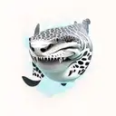 leopard-shark tattoo design idea