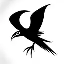 quetzal in flight  tattoo design idea