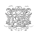 "hasta la raíz" in cursive with straight line on the sides tattoo design idea