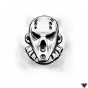 ghost face, Michael myers, Freddy Krueger, least face tattoo design idea