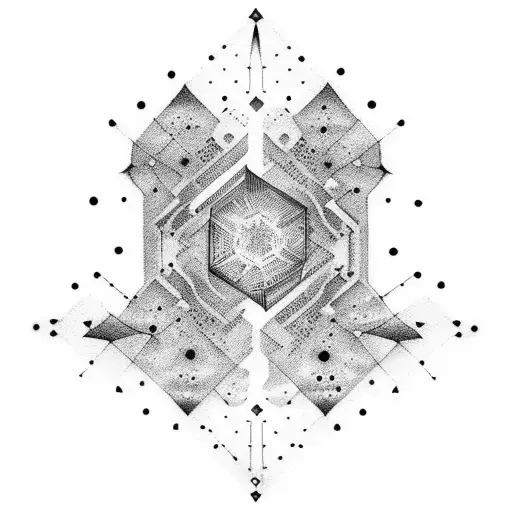 constellation with handprint tattoo design idea