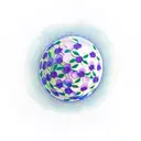 golf ball purple ribbon blue forget me not flower tattoo design idea