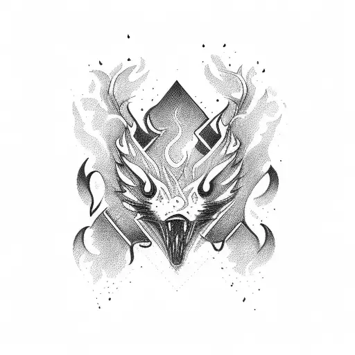 wildfire tattoo design idea