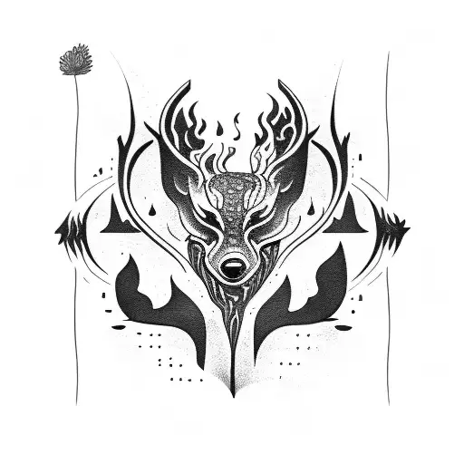 wildfire tattoo design idea