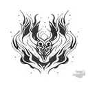 wildfire tattoo design idea