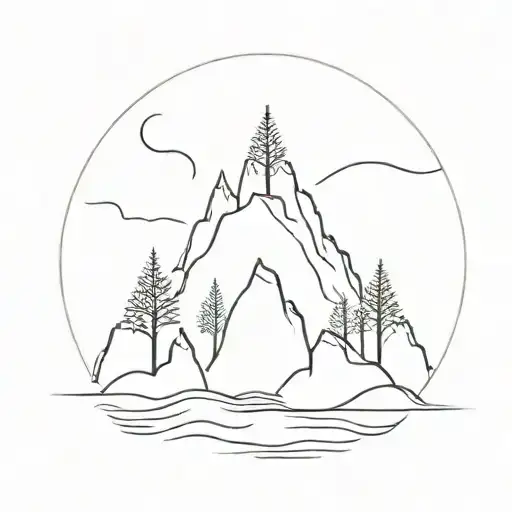 wandering tattoo design idea