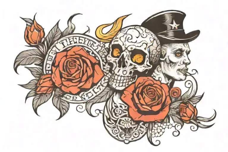 I'm the master of my fate captain of my soul tattoo design idea