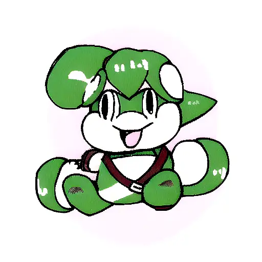 Yoshi dressed as link with the Trinity force above from nintendo tattoo design idea